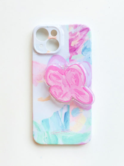 March Butterfly Oil Painting Phone Case