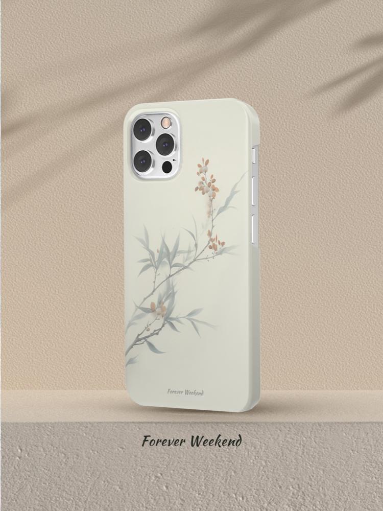 Mist Flowers Printed Phone Case