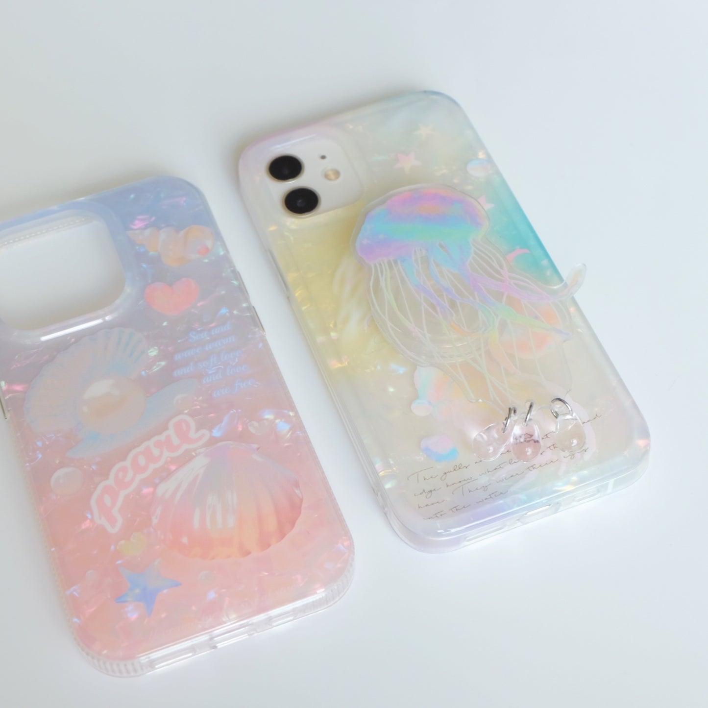 Mussel Jellyfish Printed Shinning Phone Case