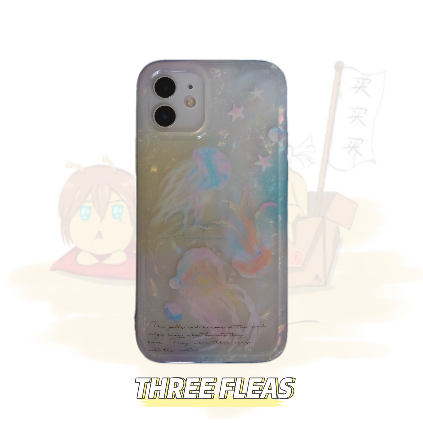 Mussel Jellyfish Printed Shinning Phone Case