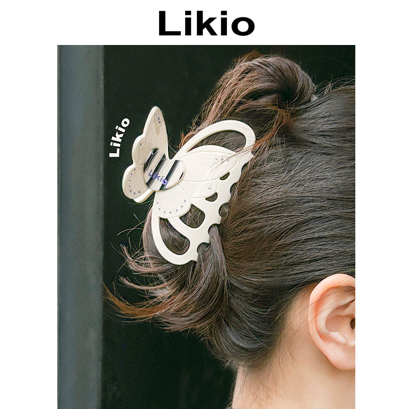 Heart Butterfly Hair Clip