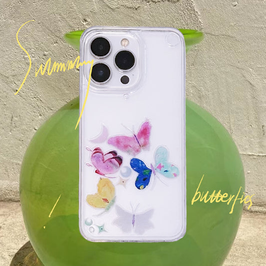 Swimming Butterfly Quicksand Phone Case