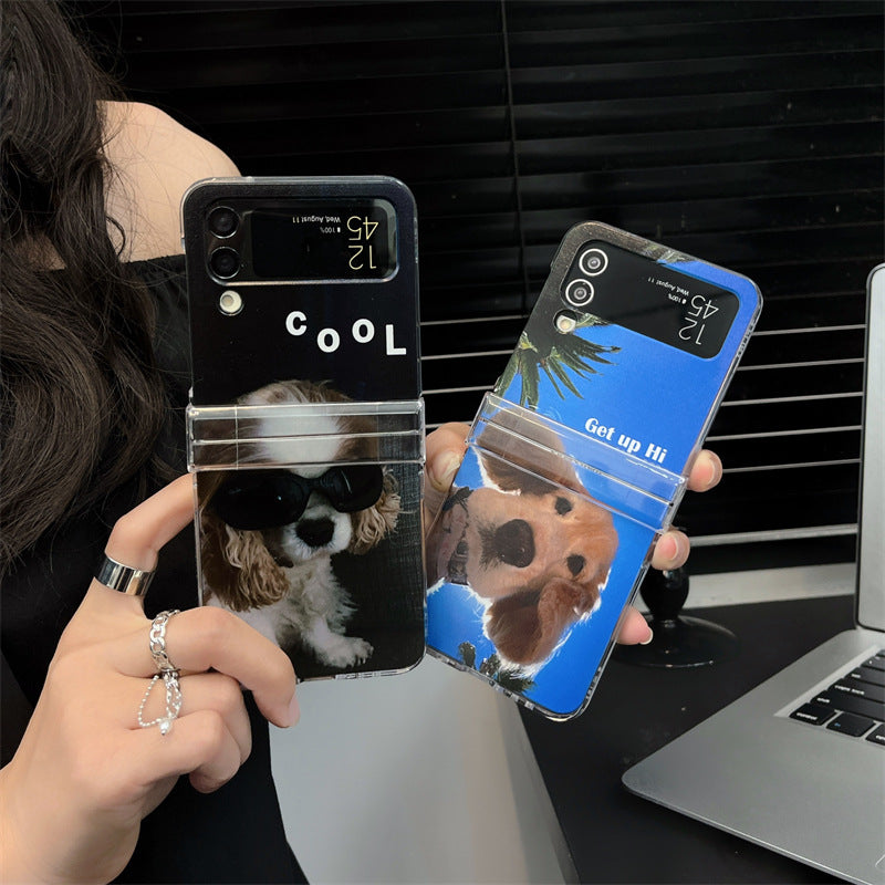 Meme Case ] Funny Dog Galaxy Z-Flip3/4 Phone Case | Samsung Phone Case