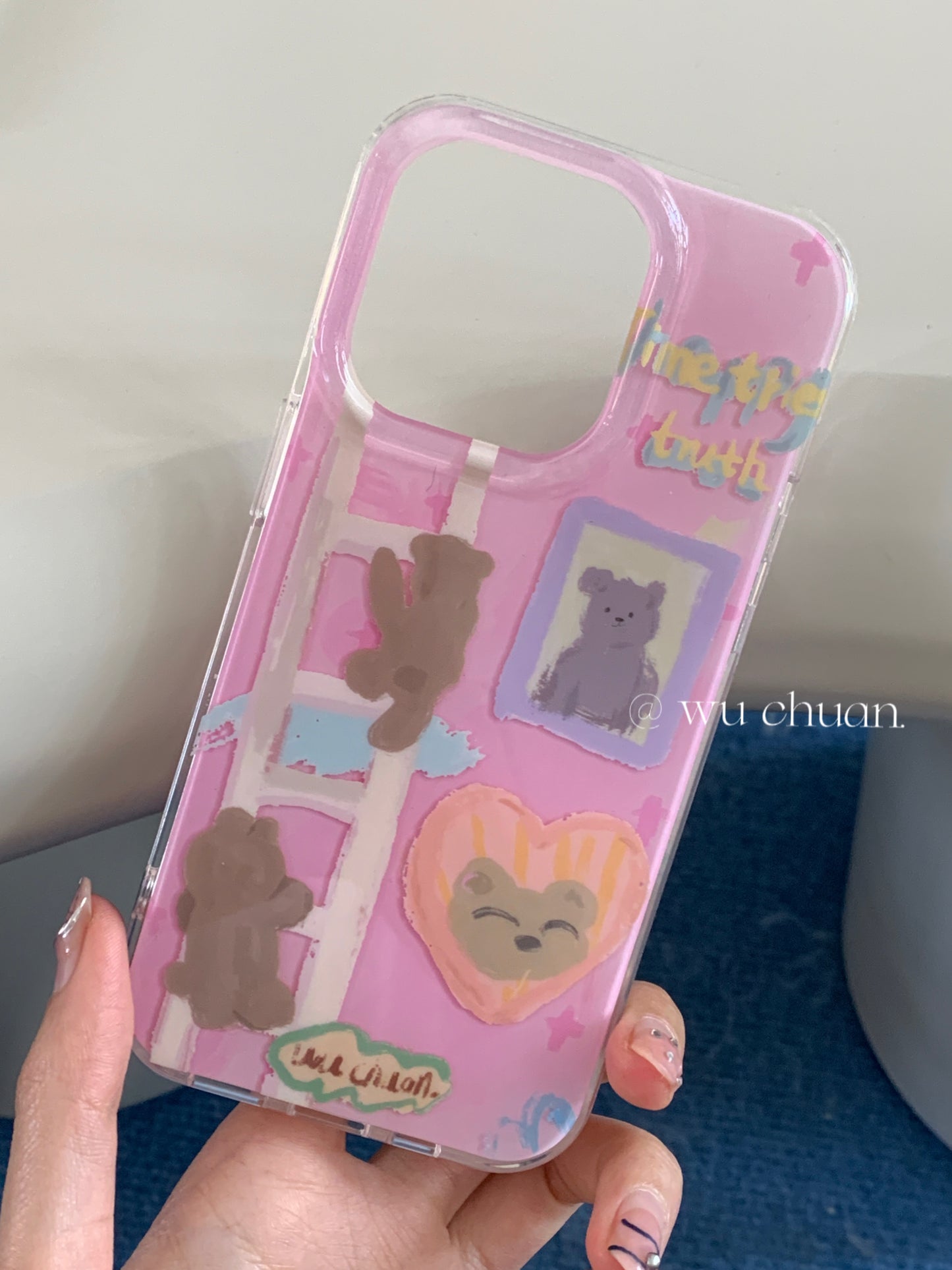 Climbing Ladder Bear Sketch Phone Case
