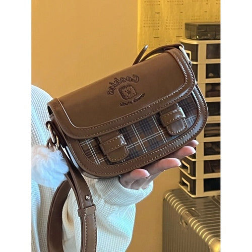 Plaid Bread Small Shoulder Bag