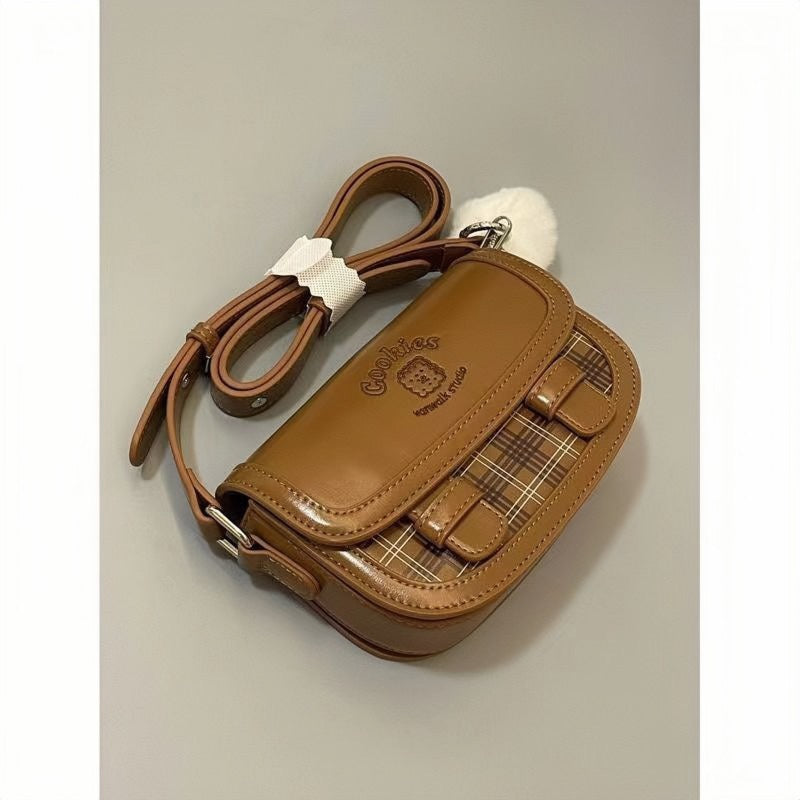 Plaid Bread Small Shoulder Bag