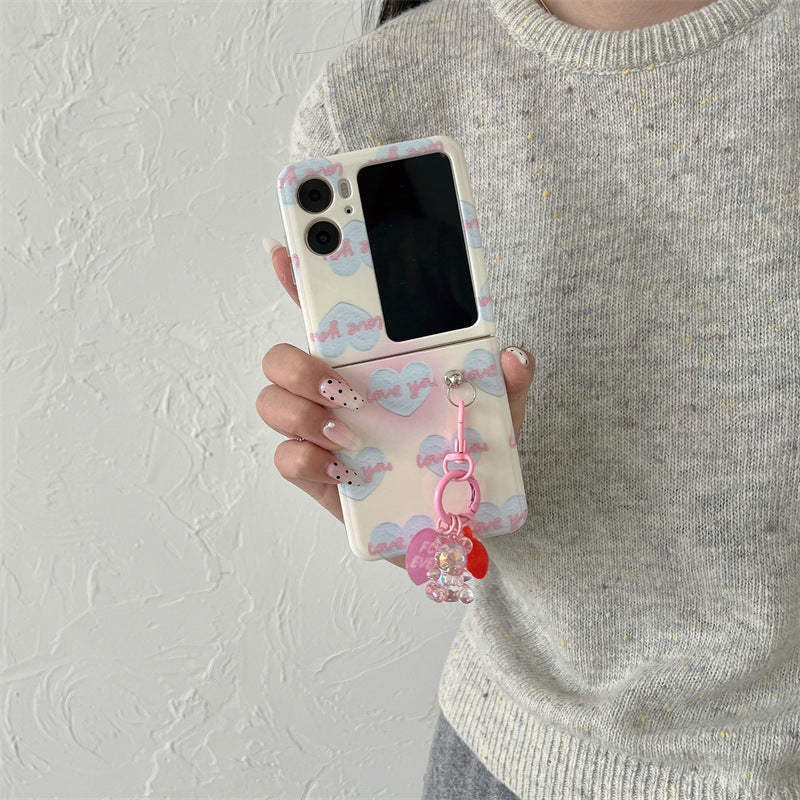 Simple sweet heart OPPO Find N2 Flip phone case