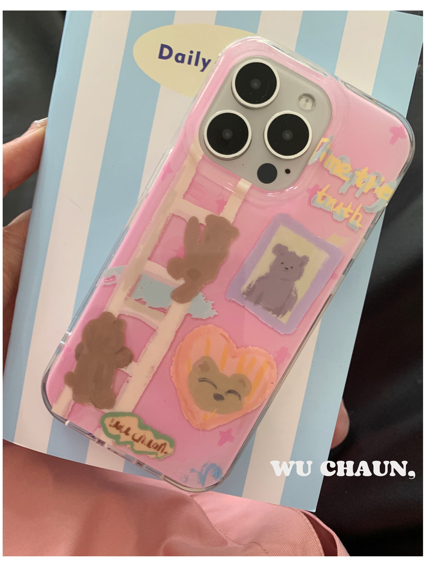 Climbing Ladder Bear Sketch Phone Case