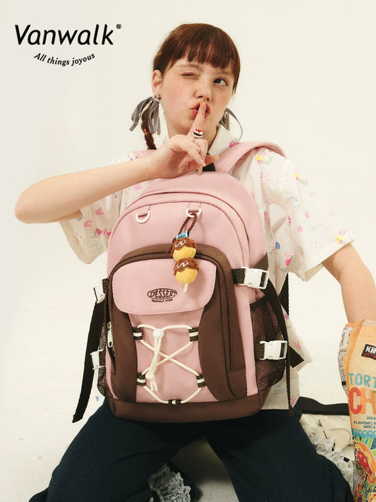 Summer Tea Dessert Large Backpack
