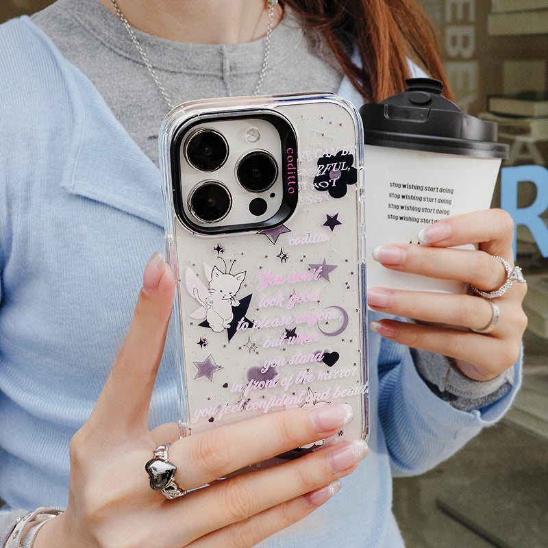Angel Kitten Clear Phone Case