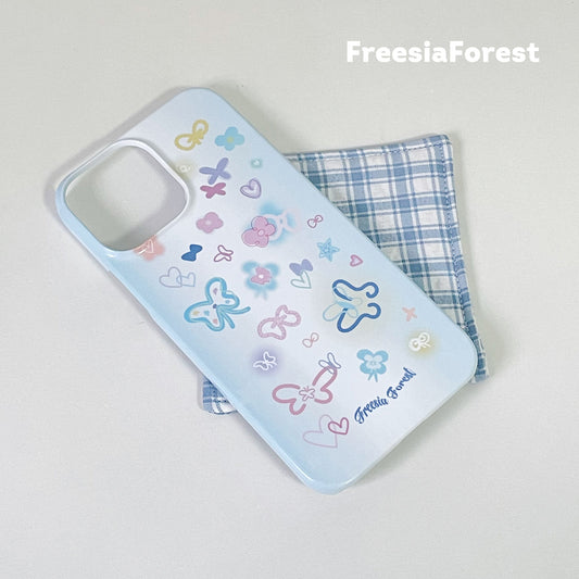 Blue Fluttering Butterflies Phone Case