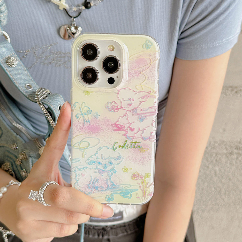 Skateboarding Sheep Phone Case
