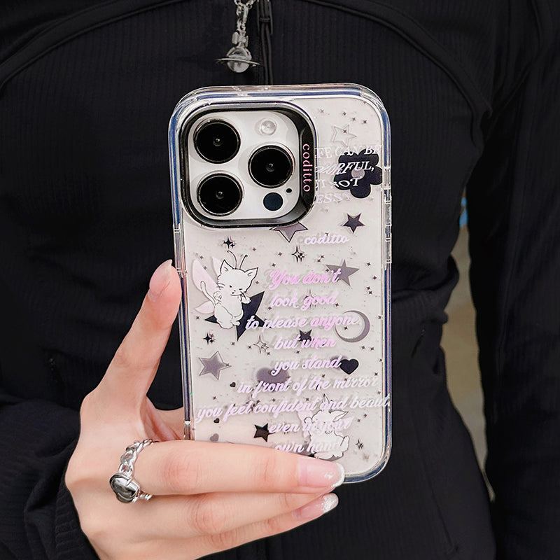 Angel Kitten Clear Phone Case