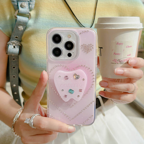 Pink Diamand Heart Phone Case