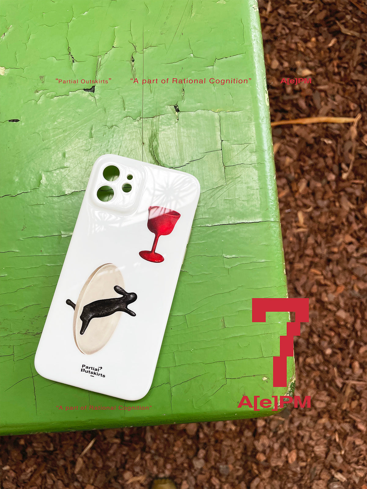 Unique Moon Rabbit Red Cup Phone Case