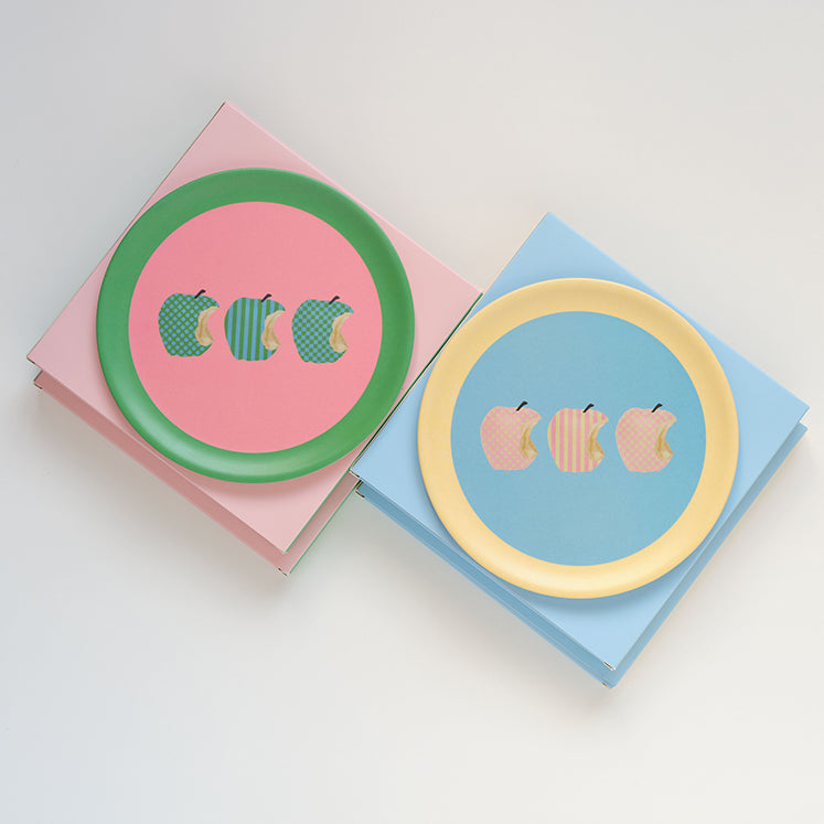 Apple Printed Eco-friendly Bamboo Fiber Plate