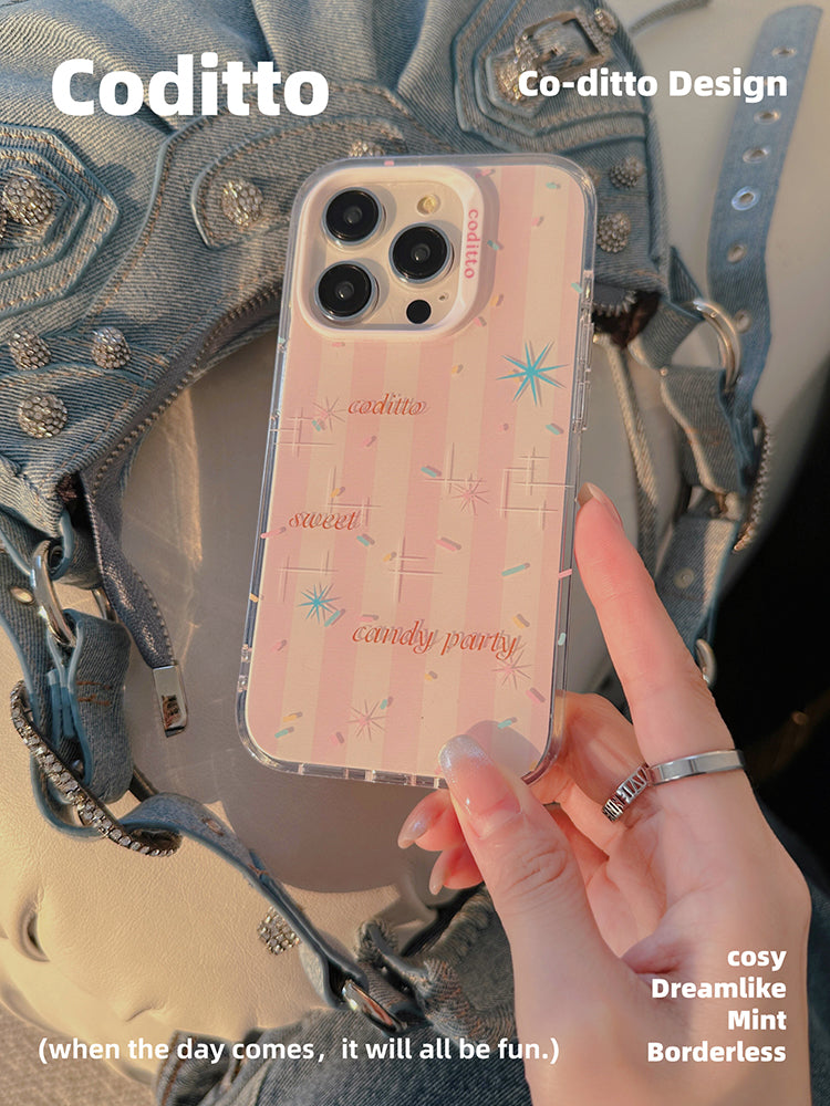 Pink Sweet Candy Party Stripe Phone Case