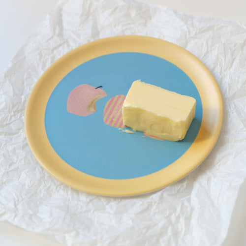 Apple Printed Eco-friendly Bamboo Fiber Plate