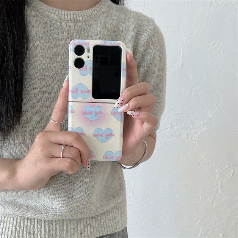 Simple sweet heart OPPO Find N2 Flip phone case