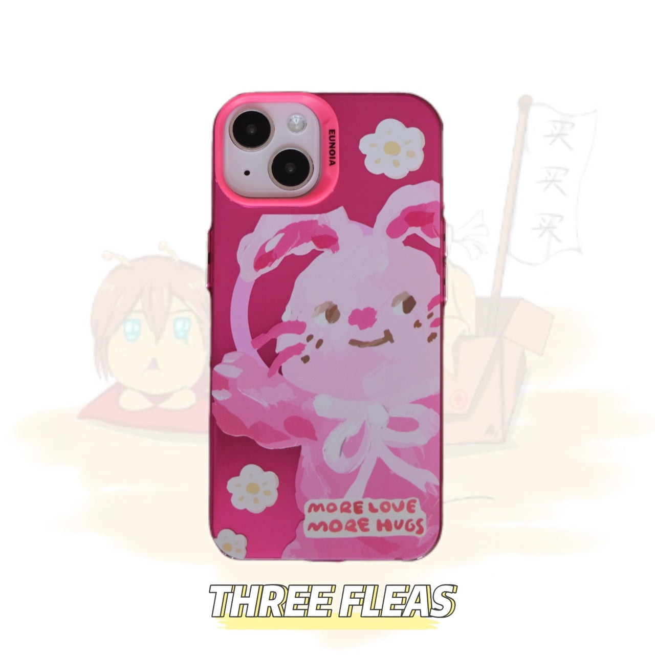Oil Painting Cat and Dog Printed Phone Case