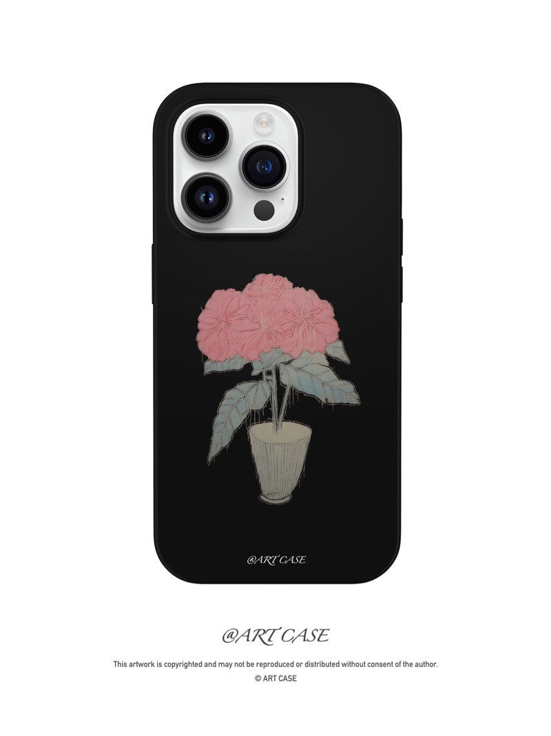 Pink Flowers Printed Phone Case