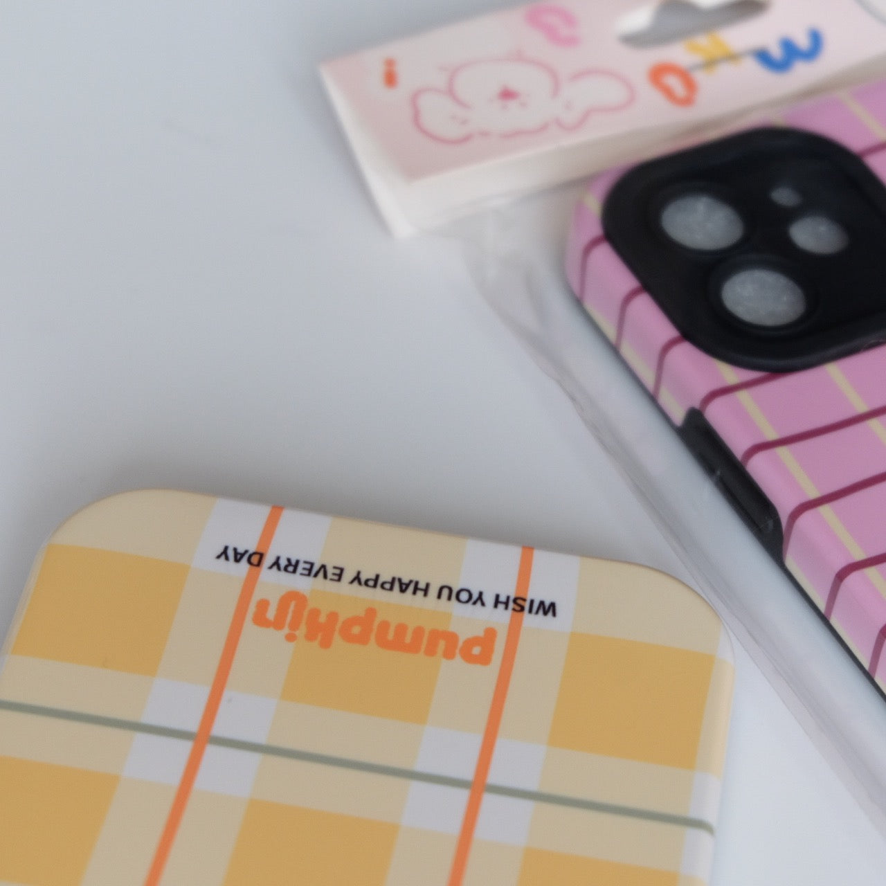 Pink Yellow Plaid Blue Stripe Phone Case