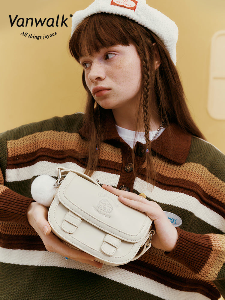 Plaid Bread Small Shoulder Bag