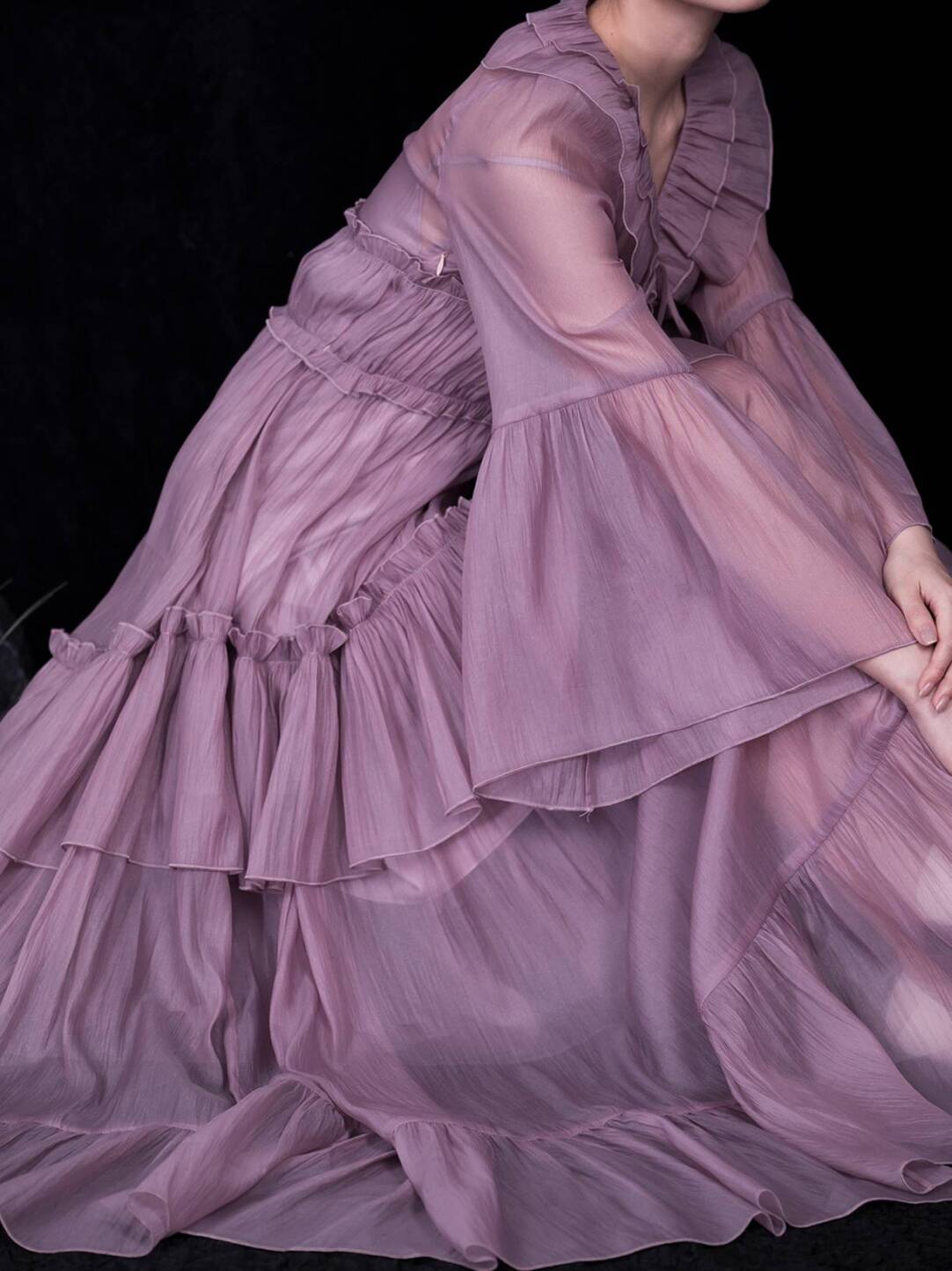 Purple Ruffled Tiered Maxi Dress | Dress | Three Fleas Purple Ruffled Tiered Maxi Dress | Dress | Three Fleas