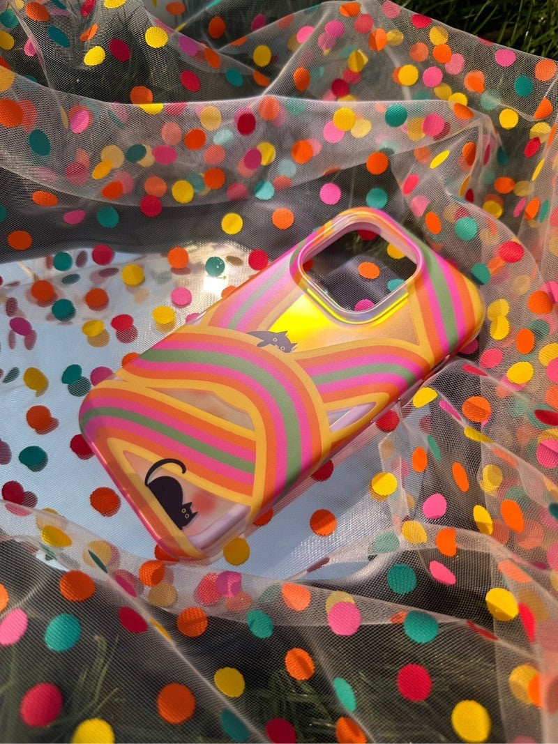 Rainbow Cat Printed Phone Case