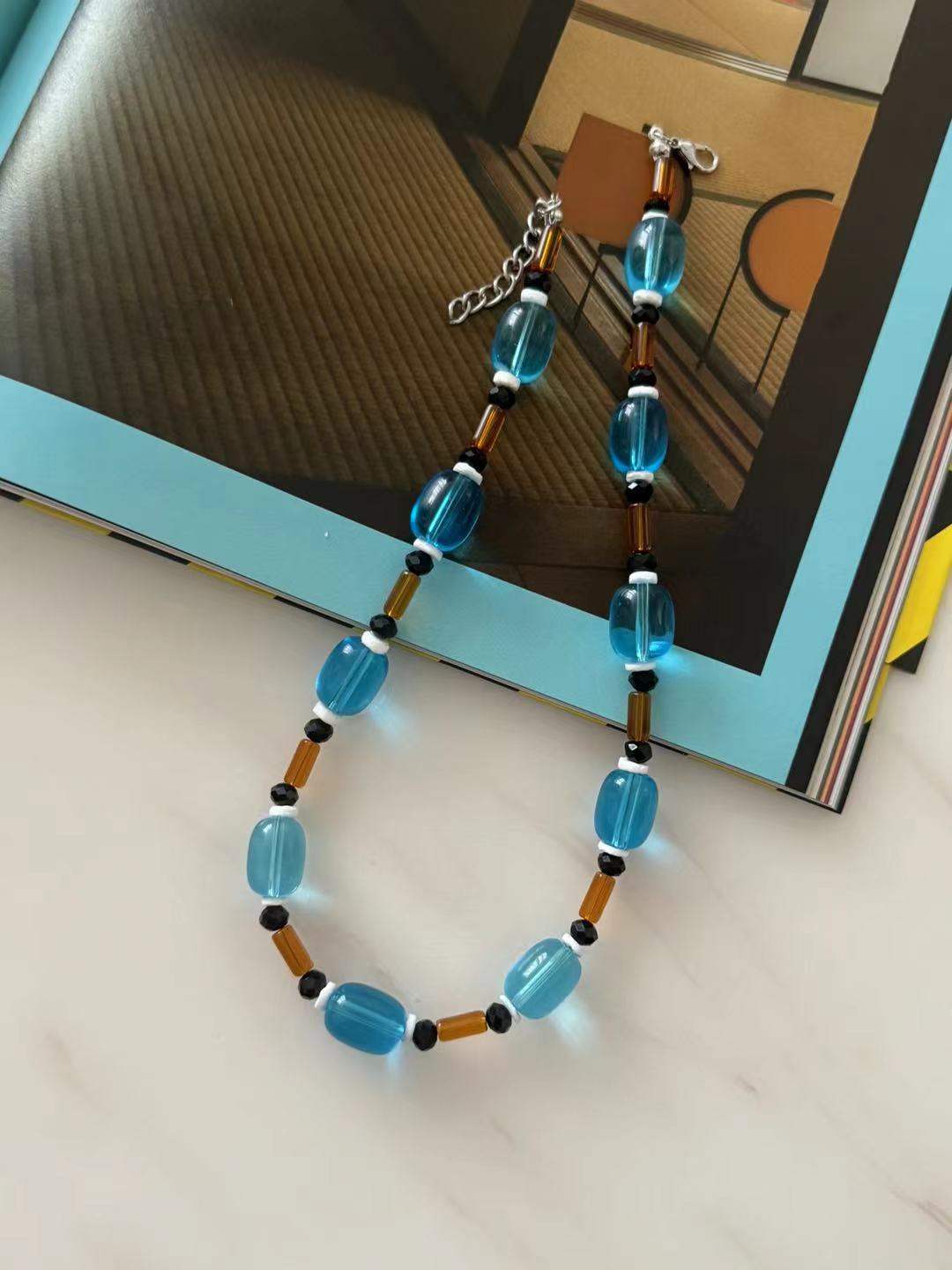 Seaside Rock Beaded Necklace