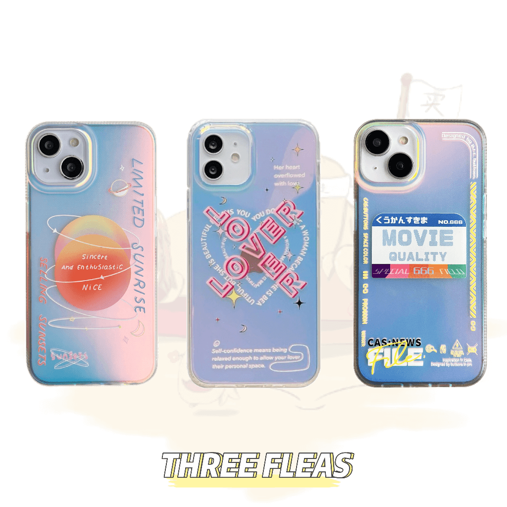 Simple technology sense laser phone case