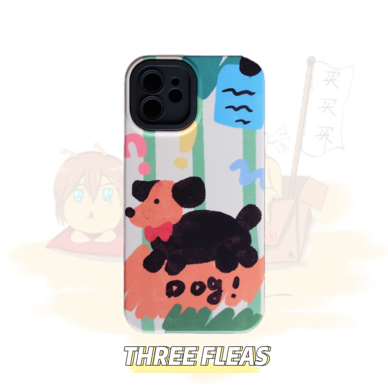 Standing Cow Cat Dachshund Printed Phone Case