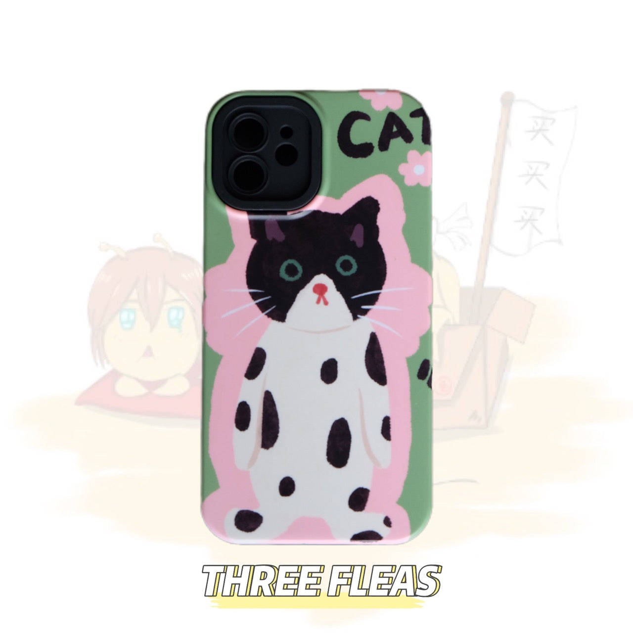 Standing Cow Cat Dachshund Printed Phone Case