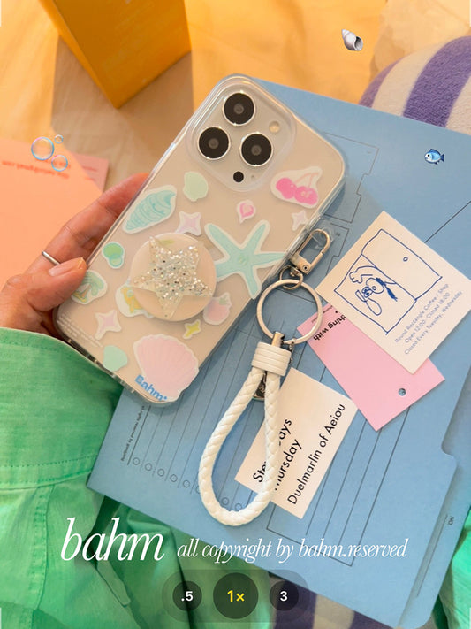 Starfish Printed Clear Phone Case