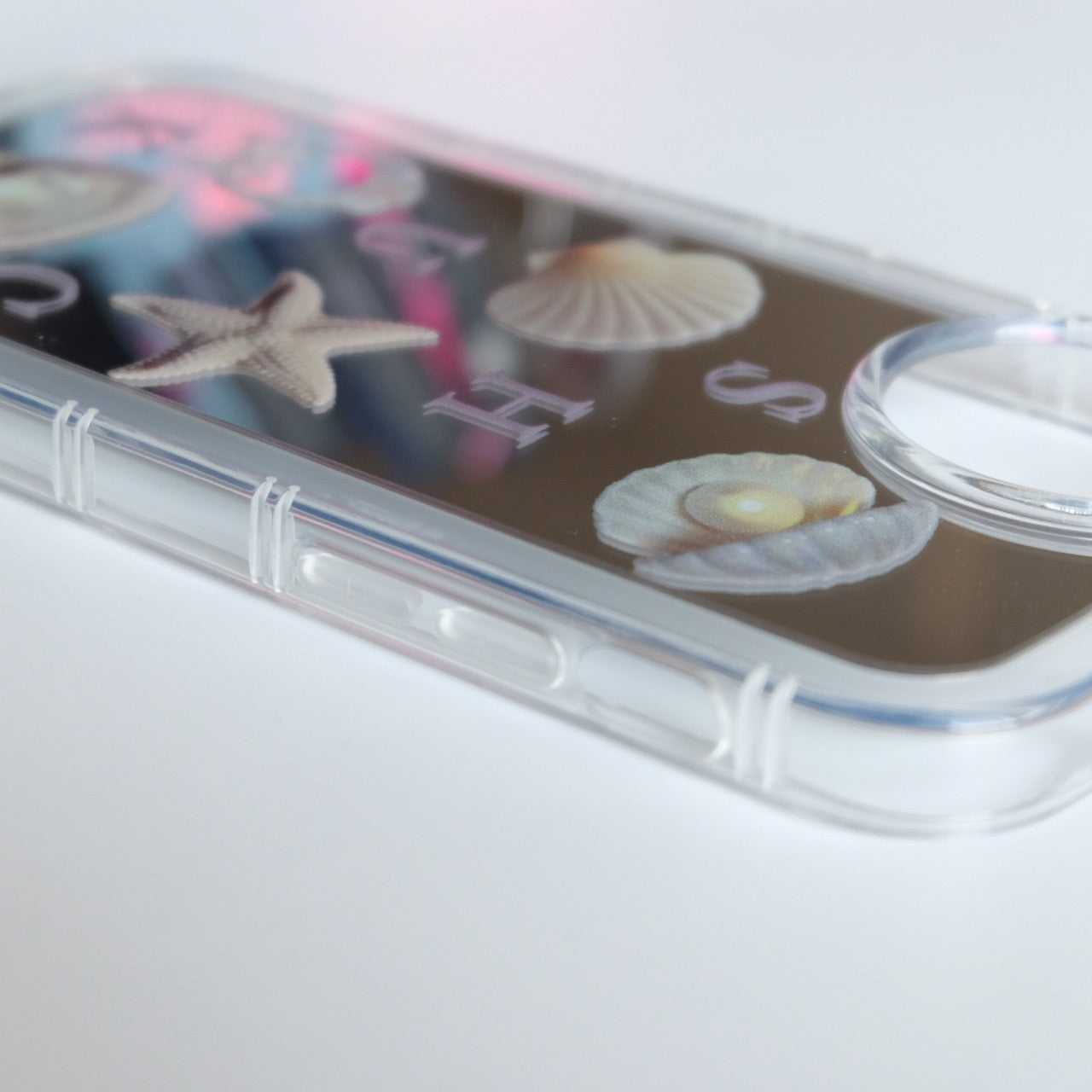 Starfish Shell Printed Mirror Phone Case