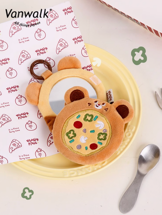 Vanwallk Pizza Time Mini Mirror