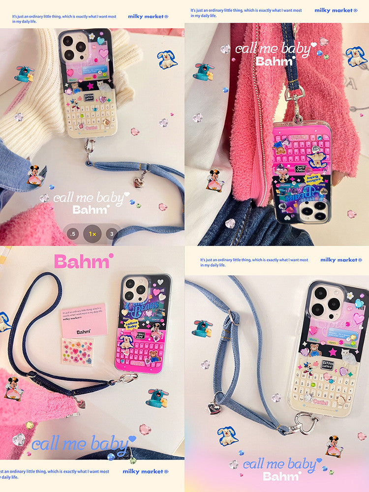 Y2k Retro Keyboard Styled Phone Case