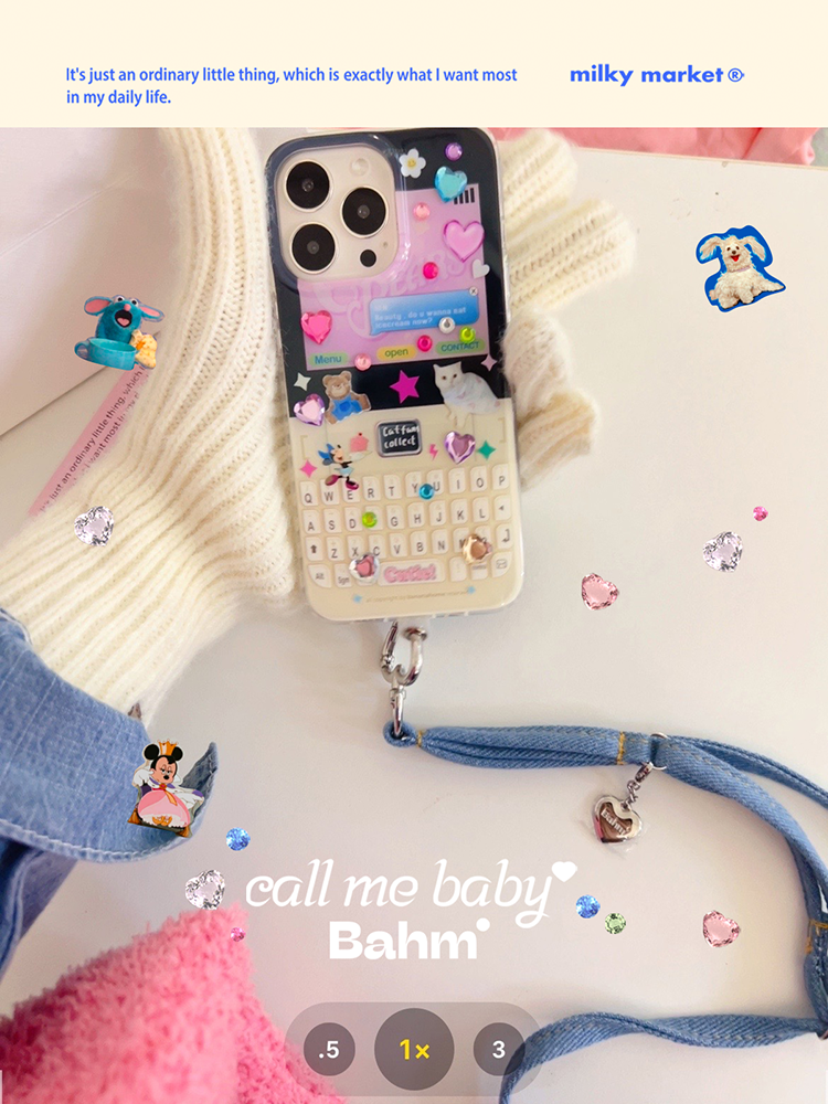 Y2k Retro Keyboard Styled Phone Case