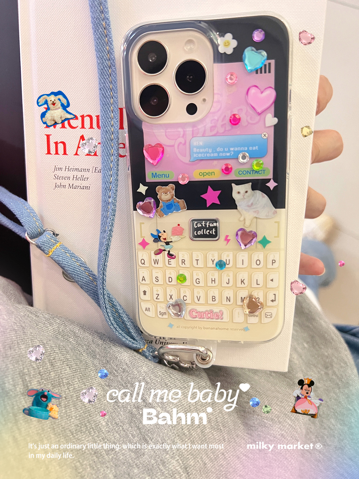 Y2k Retro Keyboard Styled Phone Case