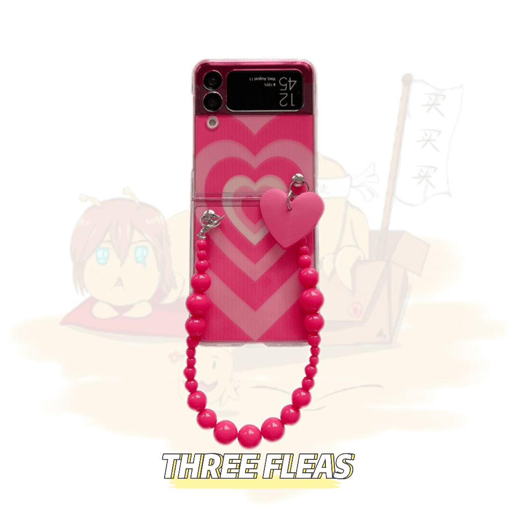 Y2k pink heart Galaxy Z-Flip3/4 phone case | Samsung Phone Case Y2k pink heart Galaxy Z-Flip3/4 phone case | Samsung Phone Case