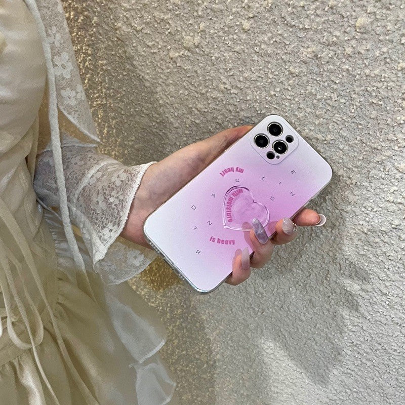 Girly Pink Heart Gradient Phone Case
