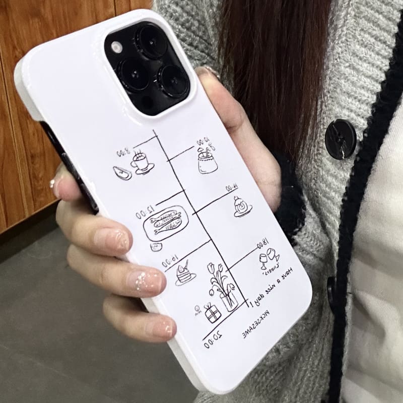 Sketching Busy Life Phone Case