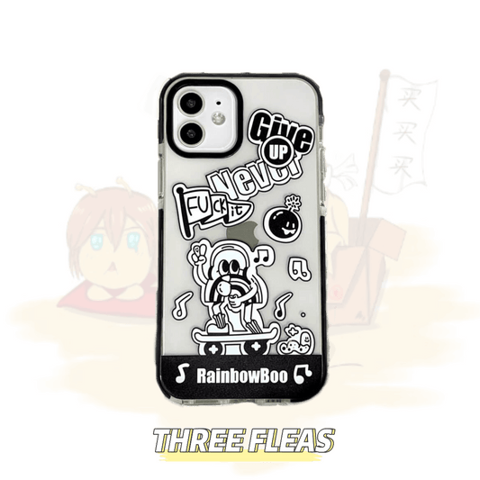 Never Give Up | phone accessories | Three Fleas