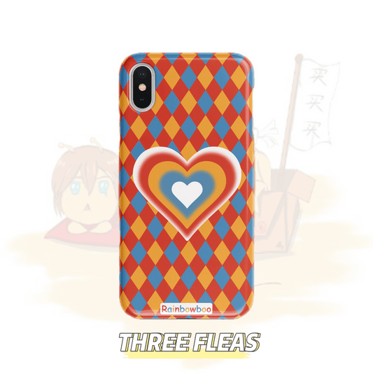 Vintage Heart checkerboard iPhone case | phone accessories | Three Fleas