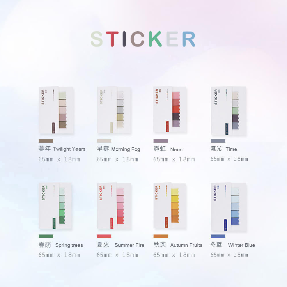 Three Fleas-Faded Color Sticky Memo-05