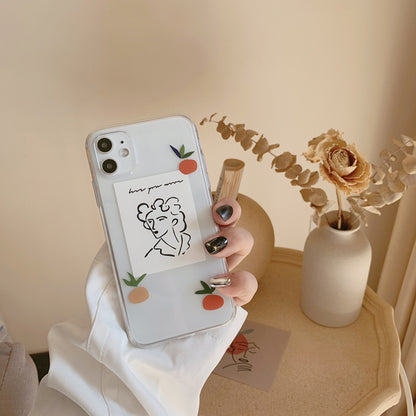 Artistic Transparent iPhone Casephone accessories - Three Fleas