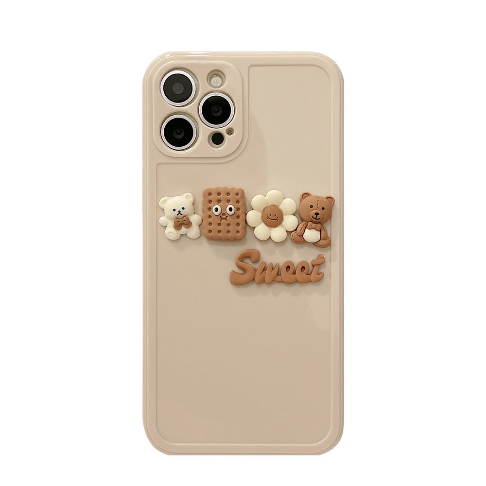 「iPhone」Stereoscopic Biscuits Bearphone accessories - Three Fleas
