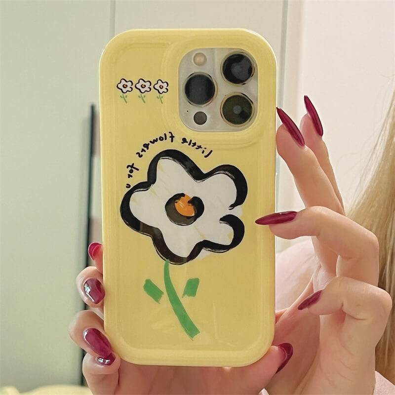 iPhone Cover | Delight Yellow Flowerphone accessories - Three Fleas