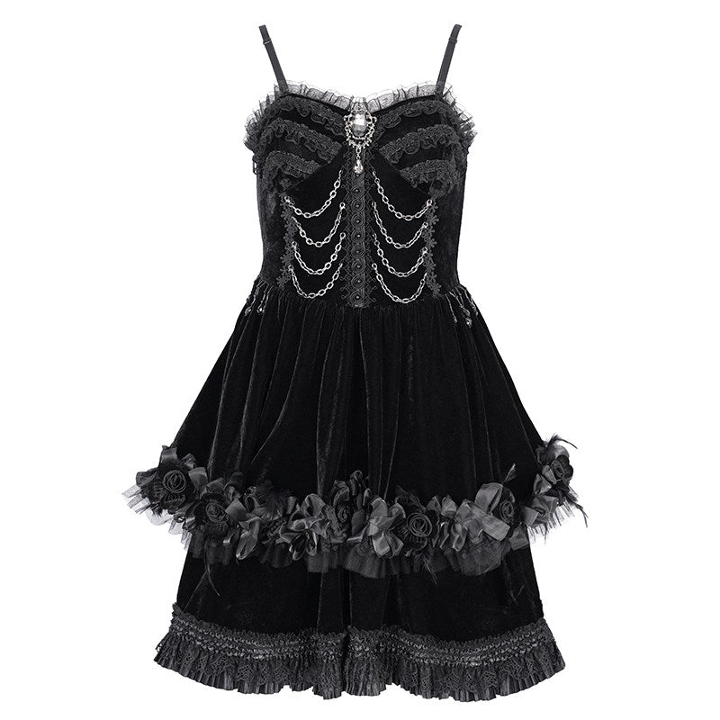 Strappy Lolita Mini Dress - DF15HM