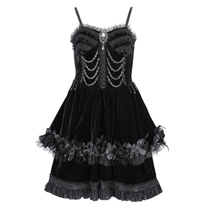 Strappy Lolita Mini Dress - DF15HM